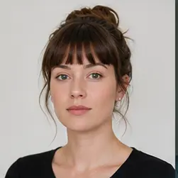 Portrait representing Dr. Maya Iqbal, an AI professional
