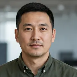 Portrait representing Peter Okafor, an AI professional