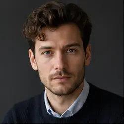 Portrait representing Kofi Mensah, an AI professional