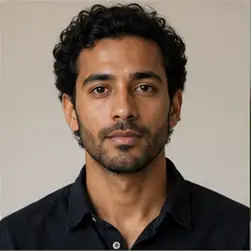 Portrait representing Malcolm Pierce, an AI professional